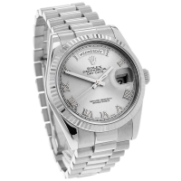 Replica Rolex Day/Date Silver (100204CH)