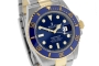 Replica Rolex Submariner Silver/Gold Blue Face(100107CH)